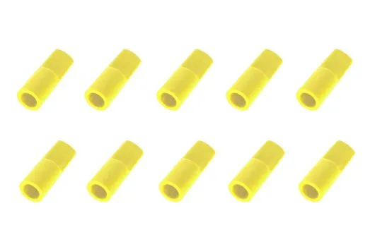 Abdeckkappe für 5,5mm Goldkontaktstecker 10Stück in neon-gelb