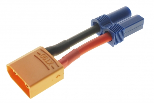 Adapter mit XT90 Stecker und EC5 Buchse