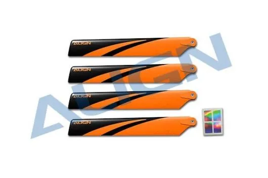 Align Hauptrotorblätter 120mm in orange/schwarz für T-REX 150X und T15