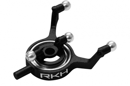 Rakonheli Taumelscheibe Aluminium in schwarz für Blade 70S