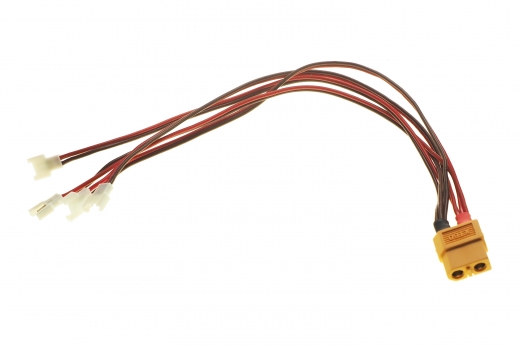 4-Fach Ladekabel PARALLEL mit Walkera Anschluss für 1S LIPO Akkus für ISDT Ladegeräte