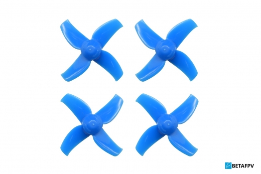 BetaFPV 4Blatt Propeller Set 40mm für 1,5mm Welle in blau für Beta75X 2S