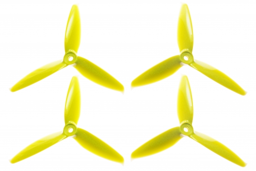 Gemfan FPV Race Propeller FLASH 5152 5x5,2x3 in gelb