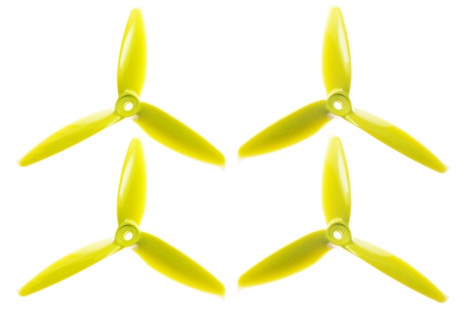 Gemfan FPV Race Propeller FLASH 5152 5×5,2x3 in gelb