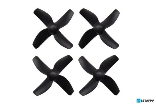 BetaFPV 4Blatt Propeller 31mm für 0,8mm Welle in schwarz