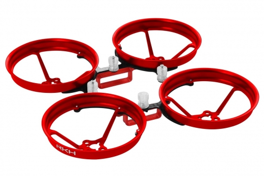 Rakonheli Tuning Rahmen aus carbon in rot für Blade Inductrix FPV Brushless