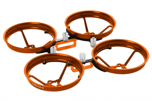 Rakonheli Tuning Rahmen aus carbon in orange für Blade Inductrix FPV Brushless