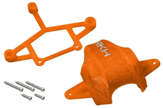 Rakonheli Haube und Kamerahalterung mit 20° Neigungswinkel in orange für Blade Inductrix FPV Brushless
