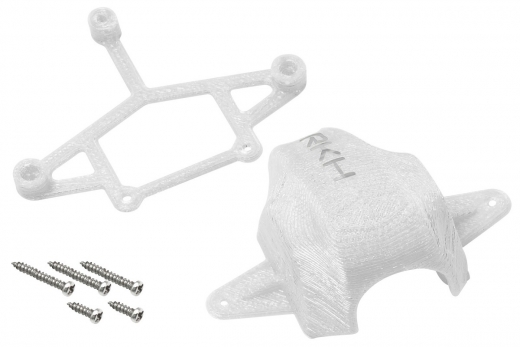 Rakonheli Haube und Kamerahalterung mit 20° Neigungswinkel in weiß für Blade Inductrix FPV Brushless