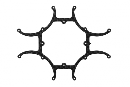 Rakonheli Hauptrahmen aus 1mm 3K Carbon CNC gefräst für Blade Inductrix FPV Brushless