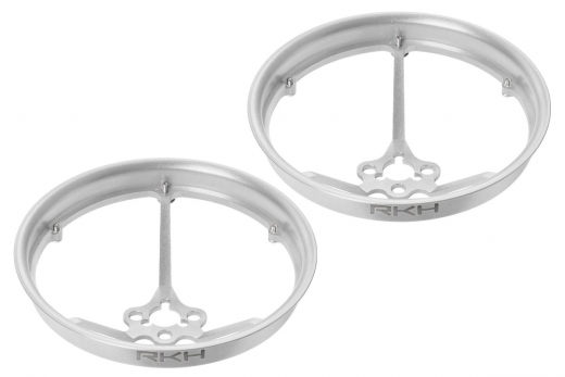 Rakonheli Propellerschützer aus Aluminium in silber 40mm für Rakonheli Tuning Rahmen für Blade Inductrix FPV Brushless