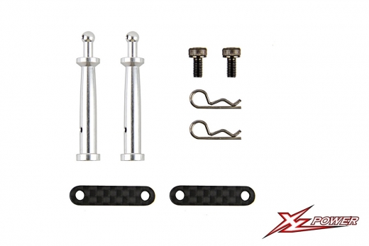 XLPower Ersatzteil Haubenhalter Set hinten für XLPower 700
