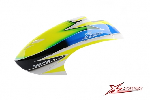 XLPower Ersatzteil Kabinenhaube in blau/gelb für XLPower 700