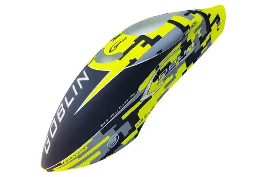 SAB Goblin Kabinenhaube Gelb im Havok Design für 700 Sport