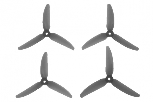 HQ Durable Prop Propeller POPO 5,1x3,1x3 aus Poly Carbonate in schwarz transparent je 2CW+2CCW