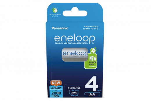 Eneloop Akku Mignon AA NiMH mit 2000mAh 1,2Volt im 4er Pack