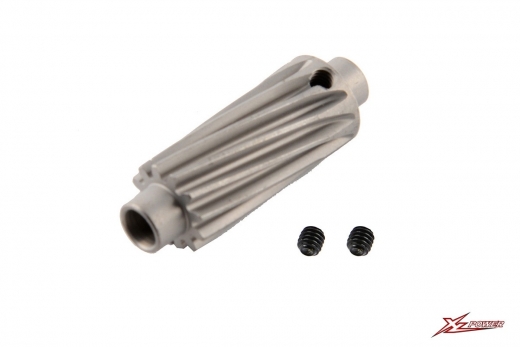 XLPower Ersatzteile schrägverzahntes Motorritzel 12 Zähne für 109Z HZR für XLPower 700 und Specter V2