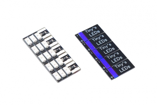 Tiny’s Leds 3-6S mit 3 LED´s 5 Stück in blau