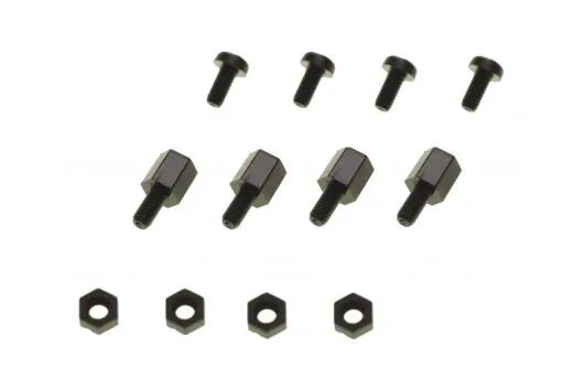 Distanzbolzen Set aus Nylon 6mm M2