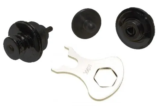 Hauben Schnellverschluss Set Tenax in schwarz für GOBLIN 500 und 570