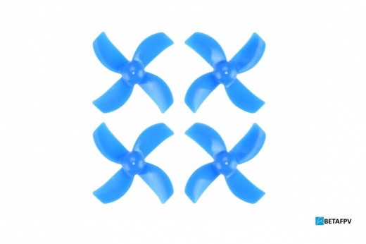 BetaFPV 4Blatt Propeller Set 40mm für 1mm Welle in blau für Beta75 PRO2 2S
