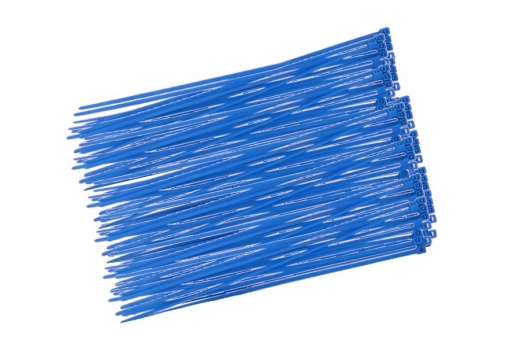 Kabelbinder mit sehr feinem Raster 200x2,7mm 100Stück in blau
