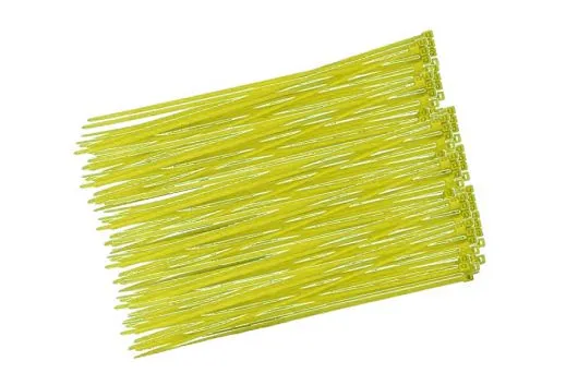 Kabelbinder mit sehr feinem Raster 200x2,7mm 100Stück in gelb