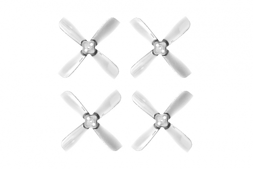 Gemfan 4 Blatt Propeller 2 Zoll 2035 / 2X3.5X4 für 1,5mm Welle je 2x CW und 2x CCW in transparent