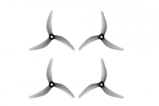 AZURE POWER Johnny Freestyle 3Blatt Propeller in grau 4,8x3,8 Zoll 2xCW und 2xCCW 5mm Bohrung