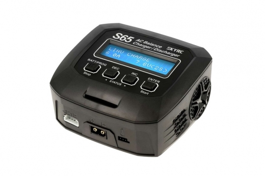 SkyRC S65 AC Ladegerät LiPo 2-4s 6A 65W Entladen 2A 10W