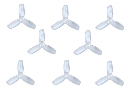Gemfan Hulkie 3Blatt Propeller in transparent 1,9 Zoll 1940 / 1,9X4X3 für 1,5mm Welle je 4xCW und 4xCCW