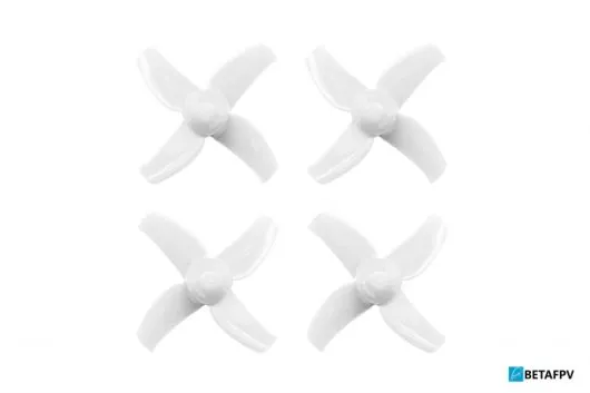 BetaFPV 4Blatt Propeller Set 40mm für 1,5mm Welle in weiß für Beta75X 2S