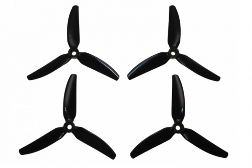 HQ Prop Propeller POPO Quick Swap 5.1X4.6X3V1S aus Poly Carbonate in schwarz je 2CW+2CCW