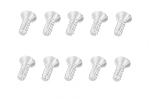 M3 Senkkopfschraube M3x6mm aus Aluminium in silber eloxiert 10Stück