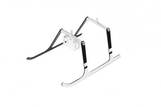 Rakonheli Landegestell Carbon in silber für Blade Nano CPX, Nano CPS, Nano S2 und Nano S3