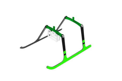 Rakonheli Landegestell Carbon in grün für Blade Nano CPX, Nano CPS, Nano S2 und Nano S3