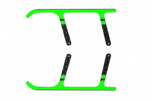 Rakonheli Landegestell Ersatzkufen aus Carbon in grün für Landegestell RKH01506 für Blade Nano CPX, Nano CPS, Nano S2 und Nano S3