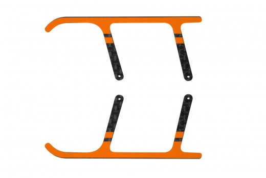 Rakonheli Landegestell Ersatzkufen aus Carbon in orange für Landegestell RKH01506 für Blade Nano CPX, Nano CPS, Nano S2 und Nano S3