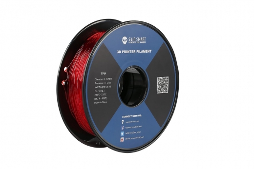 SainSmart Filament TPU (Thermoplastic Polyurethane) in rot Ø 1,75mm 0,8Kilo