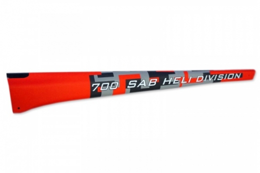 Heckrohr im rotem Havok Design für Goblin Thunder 700 Sport
