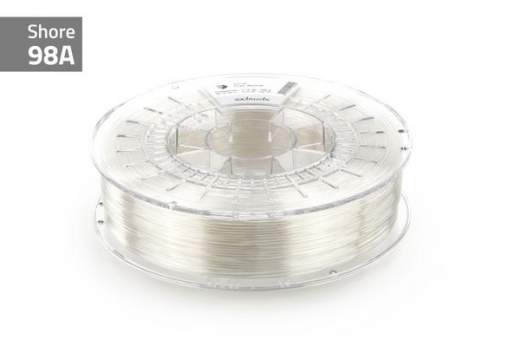 Extrudr Filament TPU (Thermoplastic Polyurethane) FLEX MEDIUM in klar-transparent Ø 1,75mm 0,75Kilo