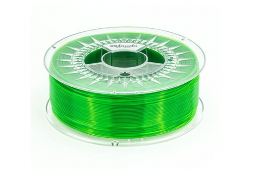 Extrudr Filament PETG (Polyethylenterephthalat glykolmodifiziert) in transparent grün Ø 1,75mm 1,1Kilo
