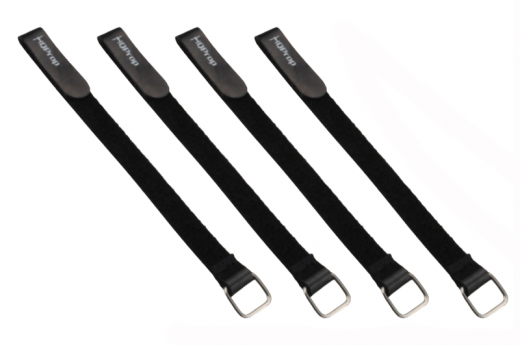 HQ Prop Akkuklettband 20mm breit 250mm lang mit Metal Schlaufe 4Stück