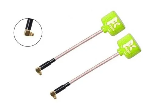 Foxeer Lollipop 3 FPV Antennen Set AXII RHCP MMCX mit 90° Winkel in neon gelb 2Stück