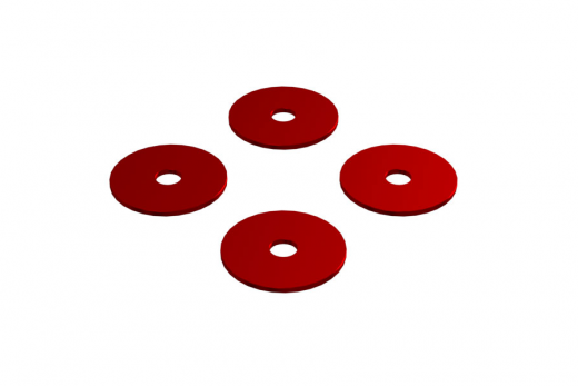 OXY Ersatzteil Heckrotorblatt Abstandhalter 0,75mm in rot für OXY5