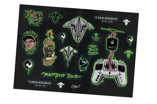 TBS Team Black Sheap Aufkleber/Sticker Bogen V4