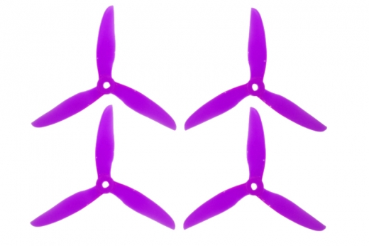 DalProp FPV Race Propeller CYCLONE POPO Quick Swap T5043C 5x4,3x3 in violett transparent