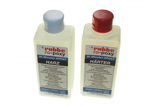 Robbe 30-Minuten-Epoxy 500g, Epoxidharz 250g und Epoxidhärter 250g