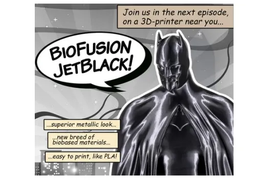 Extrudr Filament BioFusion metallische Optik in jet black Ø 1,75mm 0,8Kilo