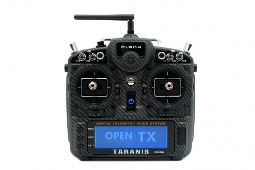 FrSky Taranis X9D plus 2019 EU/LBT Senderset Sonder Edition Carbon mit SD-Karte, ohne Akku in Mode 2